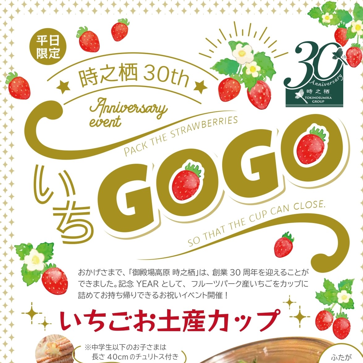 イチゴお土産カップ「いちGOGO！！！」