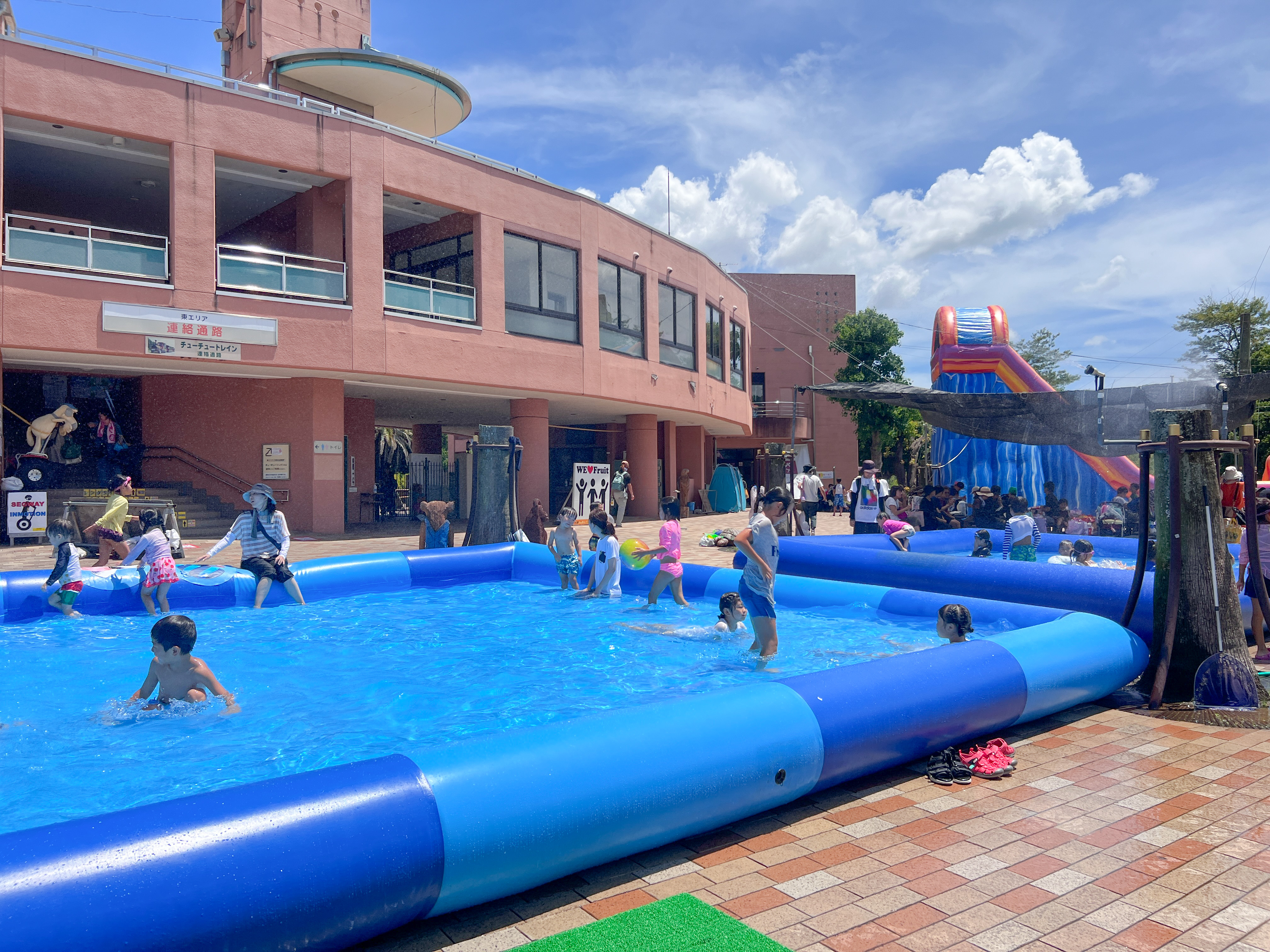 【夏季限定】水遊び広場 ミニプール&スライダー画像